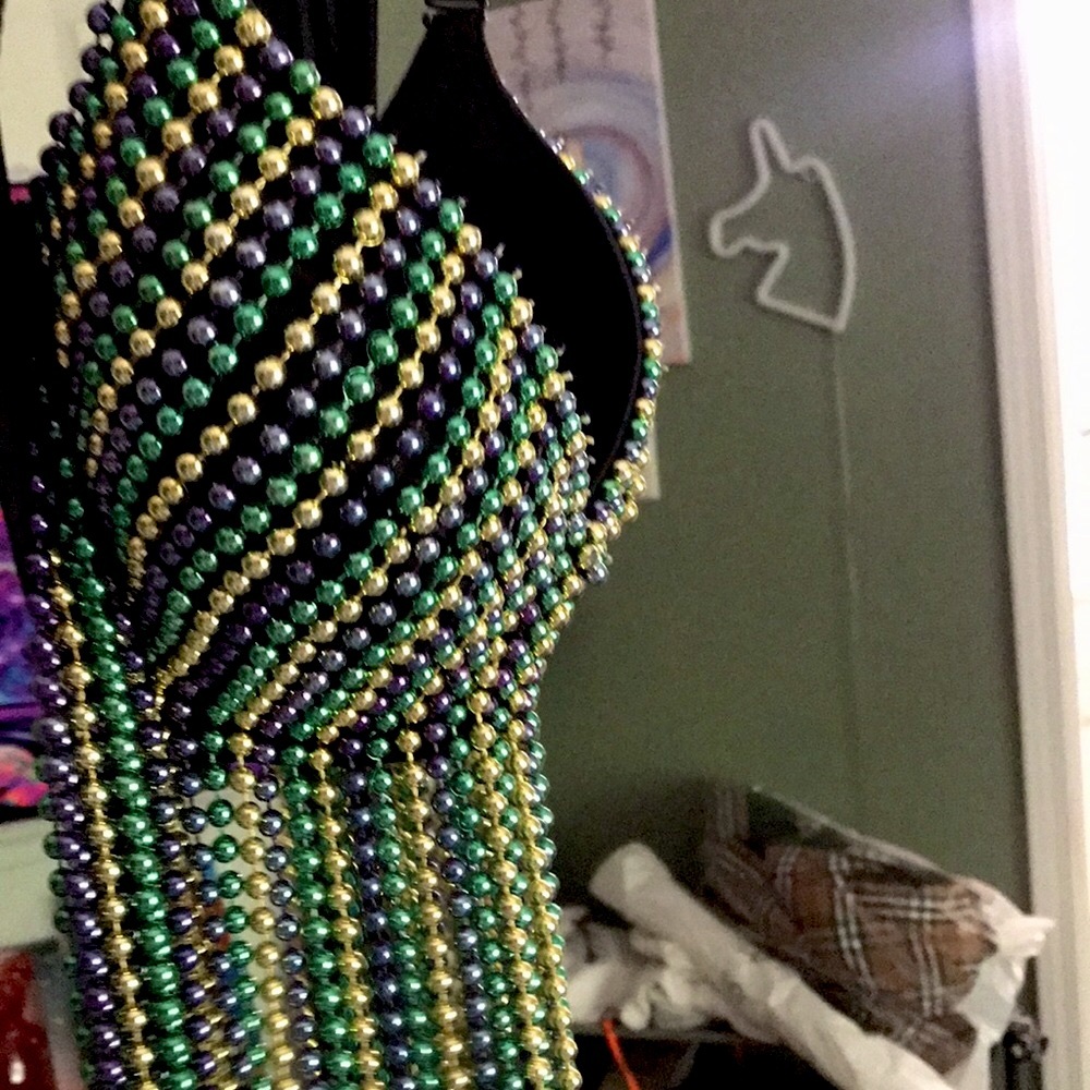 Beaded bra